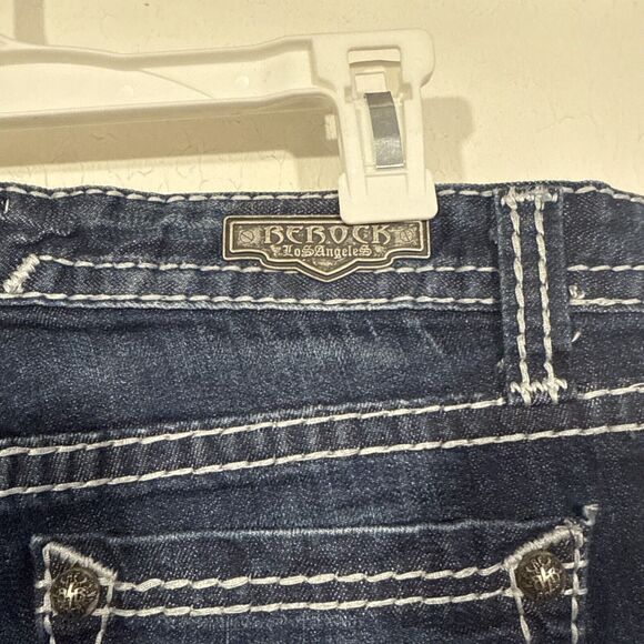 Be Rock for Express Jeans Women Size 31 Blue Boot Cut - Picture 9 of 11